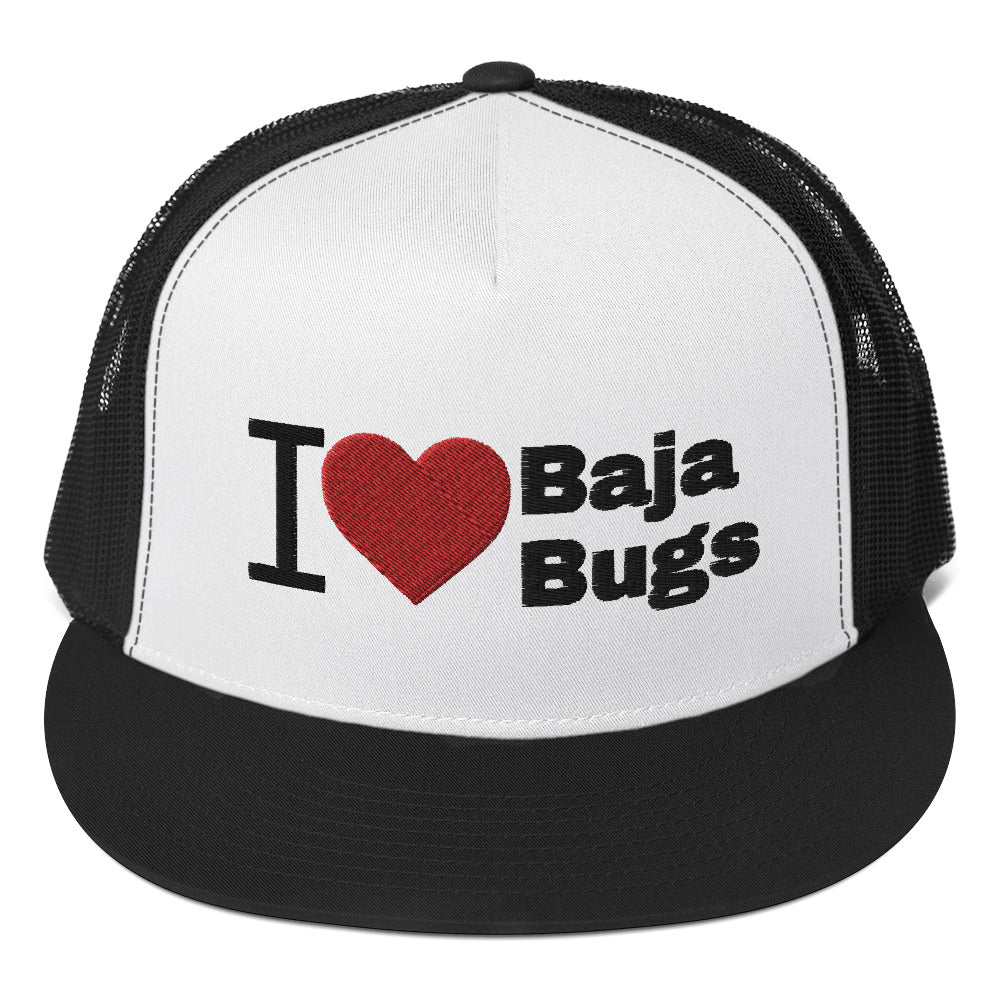 I ❤️ Baja Bugs Trucker Cap