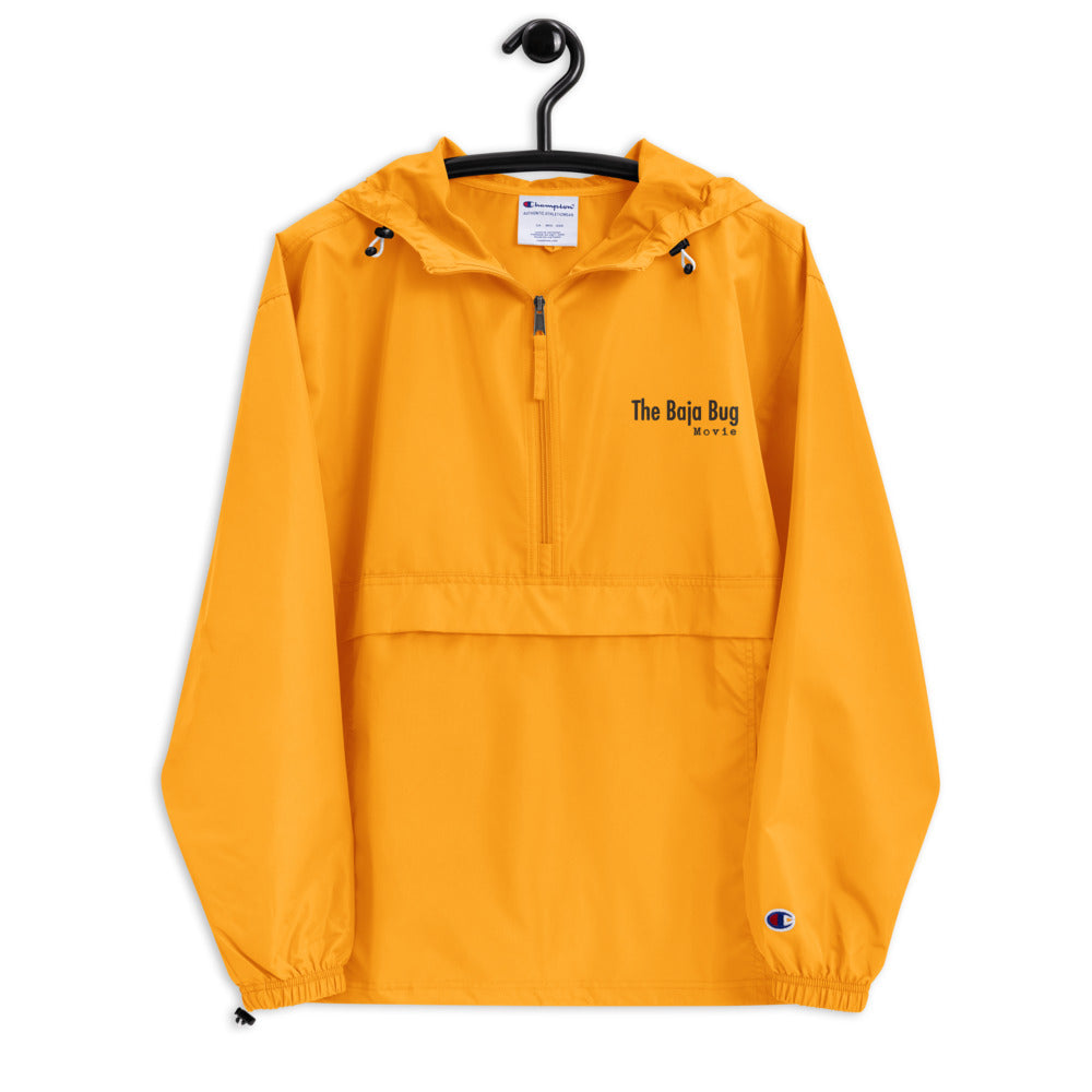 The Baja Bug Movie Yellow Embroidered Champion Packable Jacket