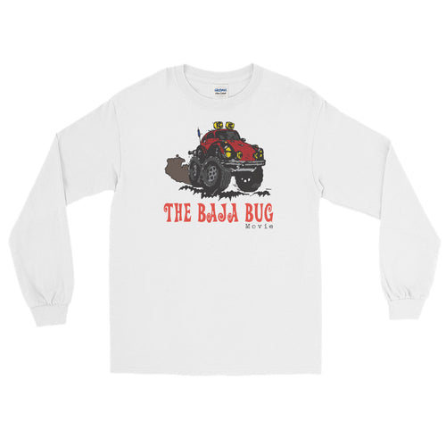 The Baja Bug Movie Cartoon Front, Long sleeve white shirt