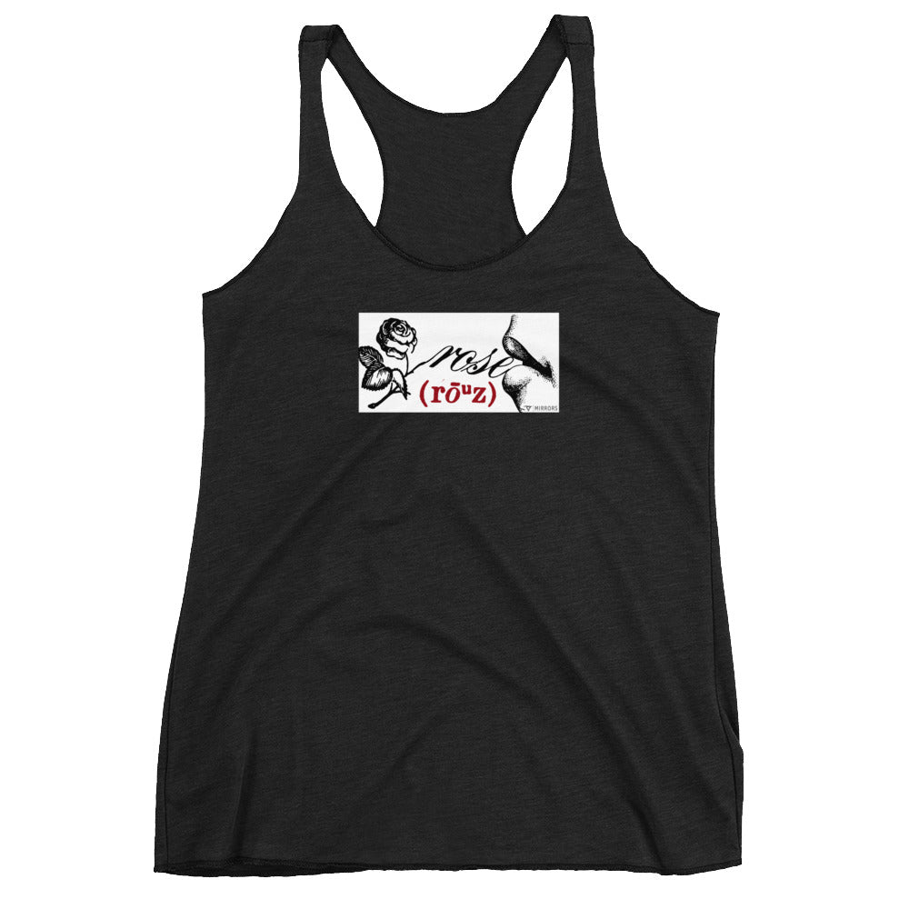 Women's Racerback rose tank