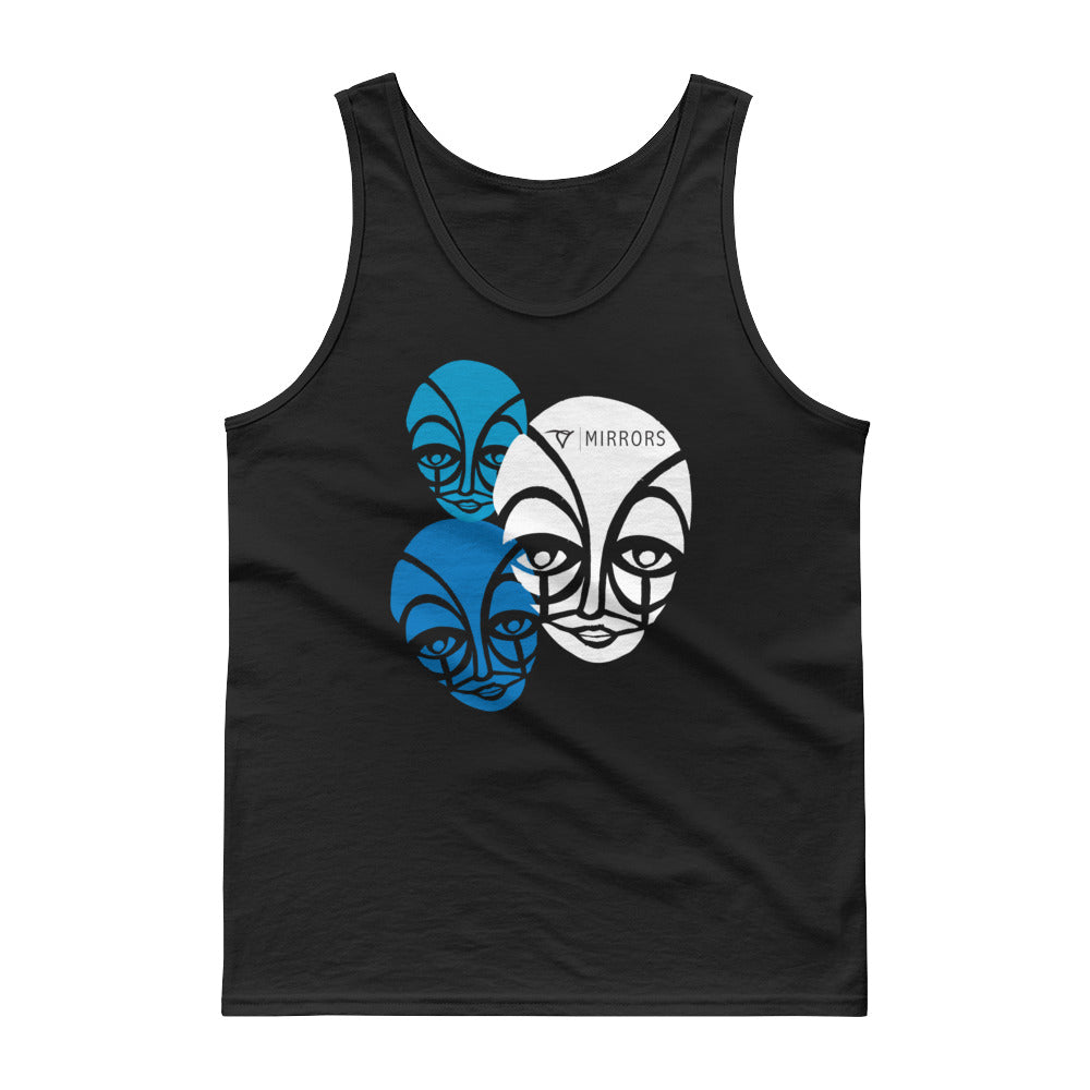 Blue Face Tank top